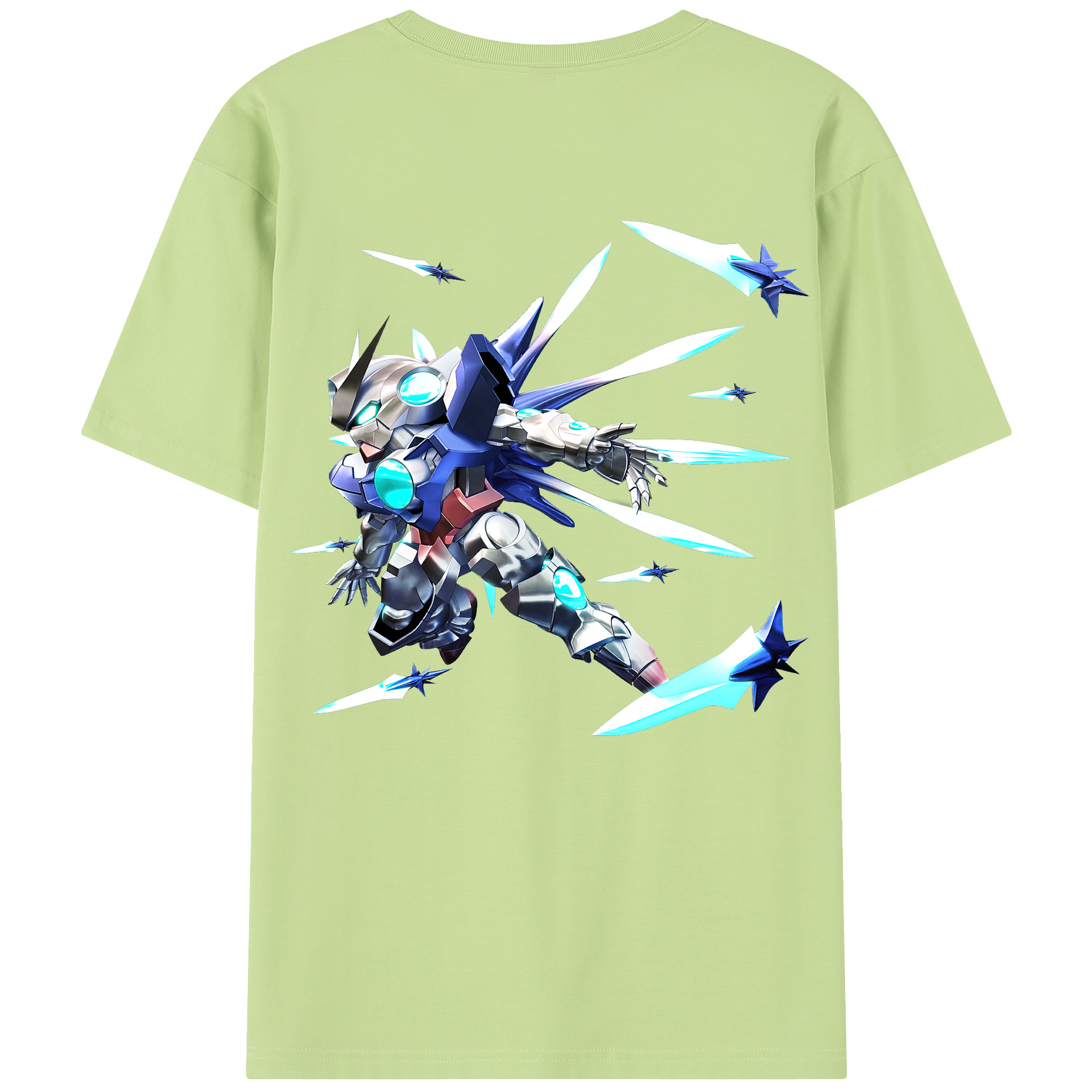 （画像用） 機動戦士ガンダム Mobile Suit Gundam 綿100％半袖Tシャツ（背面プリント）